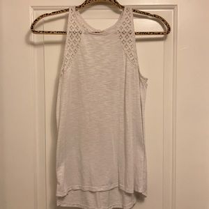 White lace tank top